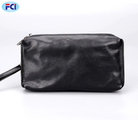 Tas Tangan Pria Lembut Kulit Retro Panjang Dompet Pria Lapisan Pertama Kulit Ponsel Kulit Clutch Bag