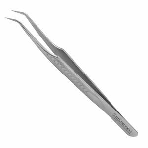 Pince à épiler de Volume, 10mm, 75 degrés, en acier inoxydable, avec poignée Anti-glisse, pour Extension de cils, Design privée, original - Product Image 2