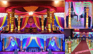 Bollwood Jodha Akbar-Mandap de boda, Maharani bollwood Gorgeous, mantel de boda exclusivo de fibra Maharani, RU - Product Image 4