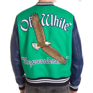 Vestes de baseball à col montant personnalisées pour hommes avec capuche en duvet College Letterman - Product Image 2