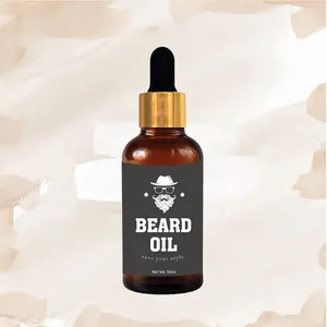OEM/ODM erkek sakal uzatma yağı kalın saç 100% doğal sakal yağı özel etiket