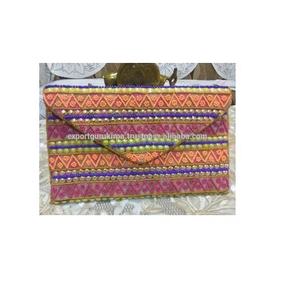 กระเป๋าคลัทช์สำหรับงานปาร์ตี้ริมชายหาด สไตล์ยุโรป ดีไซน์ยิปซี ผ้าทอมือวินเทจ ประดับลูกปัด เป็นมิตรกับสิ่งแวดล้อม หลายสี ขายส่ง - Product Image 6