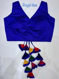 Mot Fabuleux Prêt à Porter Femmes Indiennes Designer Broderie Pierre Travail Blouses Party Wear Mariage Dernières Ladies Wear Blouse ApparelGarment - Product Image 2