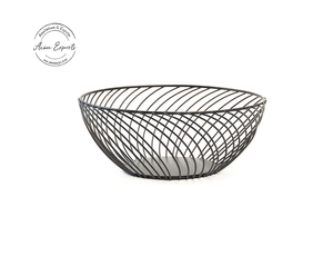 Los mejores precios para la cesta de frutas redonda de alambre de hierro chapado en oro de tamaño largo de diseño personalizado, vajilla de cocina, cuenco de fiesta, uso diario - Product Image 2