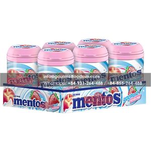 Mento โยเกิร์ตเคี้ยว-ลูกอมหมากฝรั่ง (สตรอเบอร์รี่,พีช) 90กรัม/ลูกอม Mento/หมากฝรั่งขายส่ง - Product Image 4
