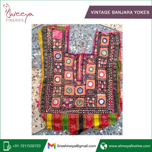 Yoke งานเย็บปะ Banjara,สินค้าแฮนด์เมดสไตล์วินเทจจากผู้ผลิตอินเดีย - Product Image 2