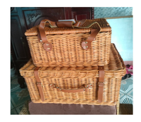 Panier de pique-nique en rotin, pour l'été, offre spéciale au Vietnam