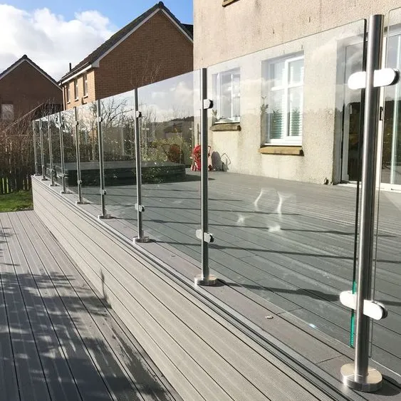 Building Een Metalen Trapleuningen Bouwen Veiligheid Classic Reling Ss Glas Reling Ontwerp Voor Trappen