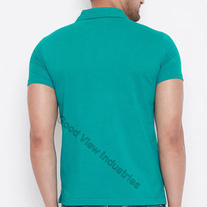 Camiseta de algodón de manga corta para hombre, POLO personalizado transpirable OEM/ODM, venta al por mayor - Product Image 4