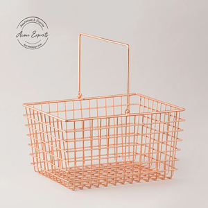 Ensemble de paniers de rangement rustiques en fil métallique, design robuste avec poignées, organisateur polyvalent pour cuisine, garde-manger, salle de bain, décoration intérieure - Product Image 3