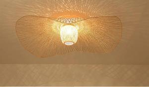 Lampe suspendue en bambou tissé à la main, abat-jour bohème en provenance du Vietnam - Product Image 3