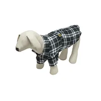 Chemise à carreaux en coton pour chien et chiot, capuche, vêtement de luxe, personnalisé, à carreaux, pour l'hiver,