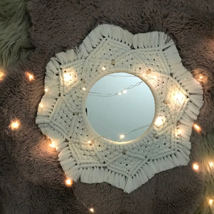 กระจก macrame สีสันสดใสสั่งทำได้ตามศุลกากรอย่างสวยงาม - Product Image 1