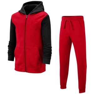 Wholesale Two Piece Jogger Track Suit Zipper Cotton <b>Sweat</b> <b>Set</b> Men Tracksuits - Product Image 2