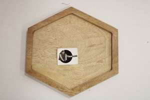 Plateau en bois de forme hexagonale Design uni personnalisé pour cuisine Restaurant à domicile Plateau en bois hexagonal au prix le plus bas Tradnary - Product Image 2