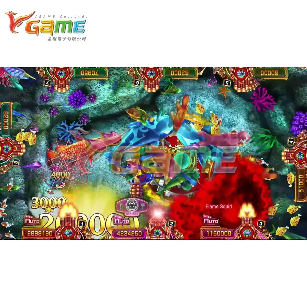 VGAME ארקייד משחק ארון תוכנה פירות ים גן עדן קטלני צלצל