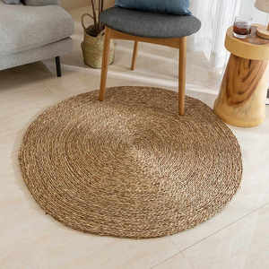Tapis naturel tissé à la main en jonc de mer, tapis de sol, moquette et décoration intérieure de chambre à coucher et de salon - Product Image 6
