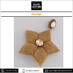 Bijoux fantaisie, pierres en cristal brodées à la main, forme étoile, 3D, boucles d'oreilles pour femmes, filles, faites à la main, en solde - Product Image 6