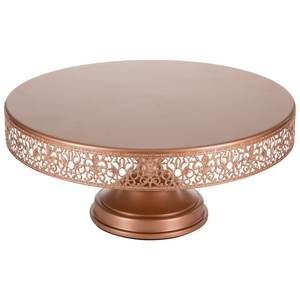 Modern design <b>cake</b> serving stand copper plated round top <b>cake</b> <b>server</b> at low price for wedding and home decor - Product Image 1