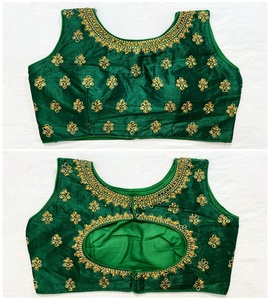 Blusa de seda con bordado de fantasma para mujer, blusa de seda india de aspecto moderno, barata, lista para usar, venta al por mayor, surat - Product Image 1