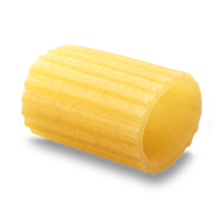 Pâtes De Cecco Rigatoni de haute qualité, grandes, rainurées, tubulaires, non raffinées, 500g, blé dur, séchage lent, certifiées BRC/Kosher, sachet.