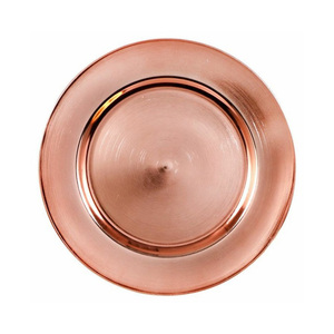 Plato de Servir de Metal de Excelente Calidad en Color Oro Rosa, el Mejor Diseño de Vajilla, Plato Decorativo para Bodas y el Hogar - Product Image 4
