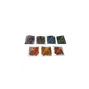 Pyramide en pierre précieuse mixte Orgonite, petites enveloppes pour Orgonite, protège des radiations, EMF - Product Image 1