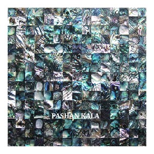 Tuile semi précieuse de coquille de mer de Paua d'ormeau - Product Image 1