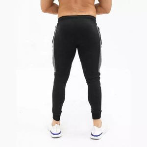 Custom Wholesale Workout Fitness Black Sweatpants Tapered Slim Fit Gym Cotton Jogger Pants <b>Man</b> Customized Logo Casual Mid Rise - Product Image 4