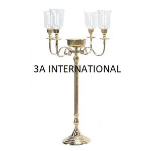 ของตกแต่งคริสต์มาสในบ้านนอกบ้านทำด้วยมือเชิงเทียน5แขนขาตั้งโลหะเคลือบสีเงินเกรดสูงสำหรับงานแต่งงาน - Product Image 6