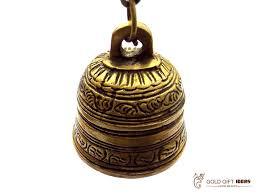 Cloche en laiton massif Antique de styliste, avec poignée Krishna, pour maison - Product Image 5