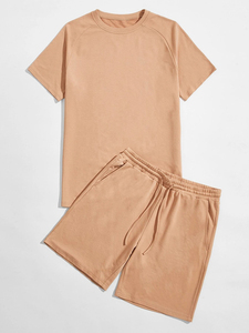 Ensemble de shorts de jogging 2 pièces pour homme, t-shirt et short personnalisés, best-seller, bas actifs pour le fitness - Product Image 3