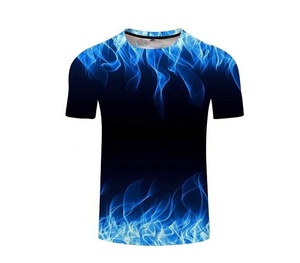 Camisetas de impresión por sublimación de alta calidad Material de poliéster de algodón Tamaño personalizado Camisetas de manga corta de verano para hombres - Product Image 4