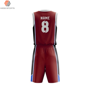 Nuevo Conjunto de Uniforme de Baloncesto para Hombre, Sublimación 3D, Secado Rápido, Reversible, Personalizado, Jersey Deportivo en Blanco, Venta al Por Mayor - Product Image 3