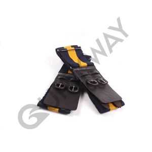 Công Chúa của Trung Đoàn nghi lễ của Wales vành đai ổn định tùy chỉnh màu vàng đen với <span class=keywords><strong>2</strong></span> pin bucle thiết kế ổn định thắt lưng - Product Image 3