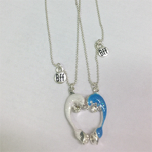 สร้อยคอลูกปัดแฟชั่นสไตล์ฤดูร้อนพร้อมจี้ปลาโลมาที่สะดุดตา - Product Image 1