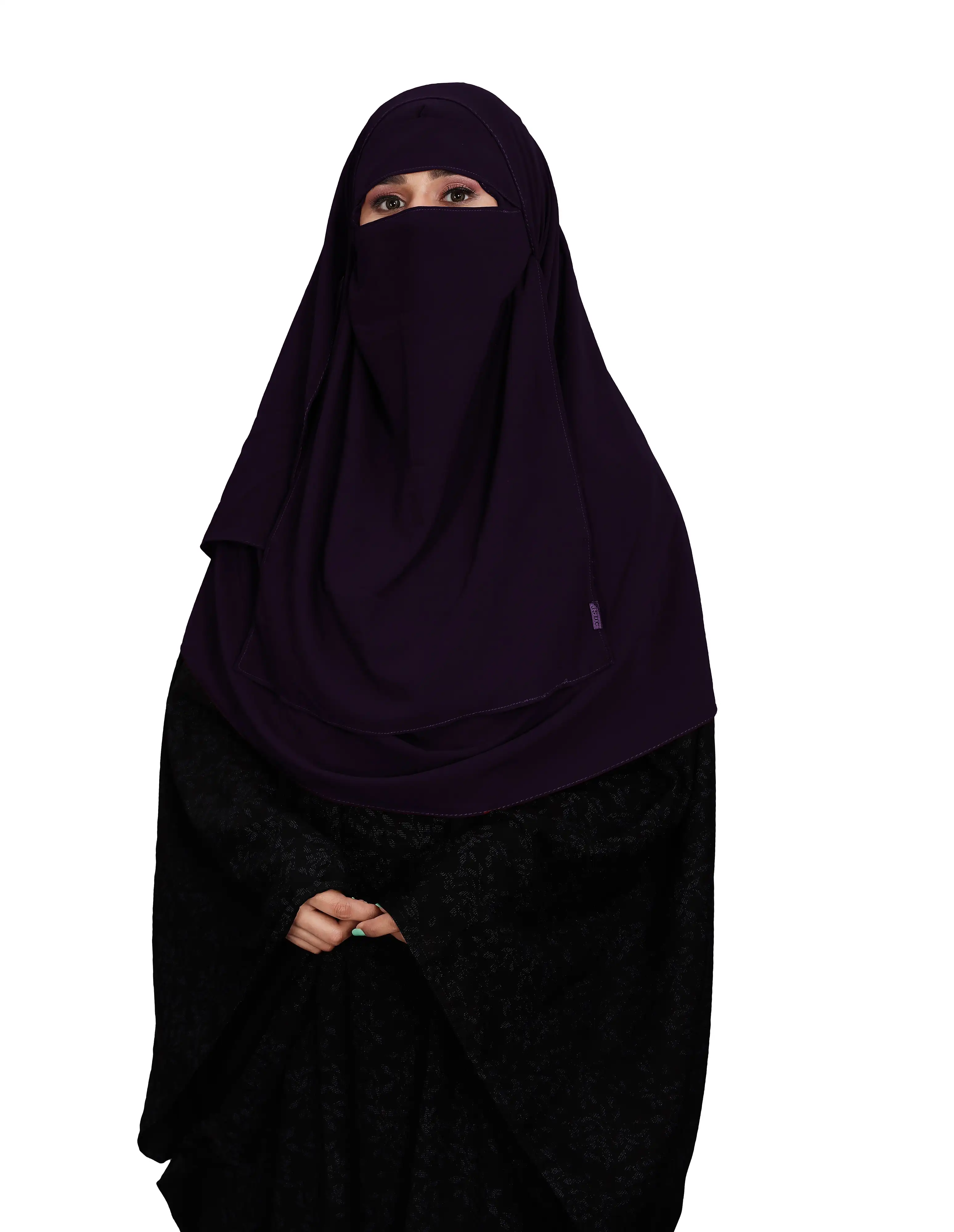 Top Hot Selling New Arrival Instant Ready to Wear Hijab + Niqab Supplier Women Muslim Wear