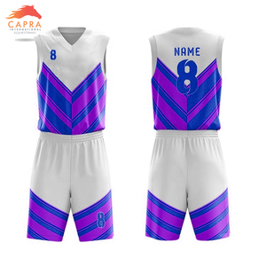 Uniforme de baloncesto de poliéster 100% de alta calidad, camiseta y pantalones cortos transpirables, diseño de talla grande disponible - Product Image 4