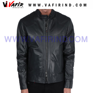 Chaqueta de Motociclista de Piel de Oveja de Alta Calidad para Hombre, Chaqueta de Invierno con Bordado Decorativo, Impermeable, Cortavientos, con Cierre de Cremallera - Product Image 5