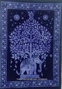ผ้าคลุมโต๊ะฮิปปี้โปสเตอร์ขนาดเล็กพิมพ์ลายช้างต้นไม้ผ้าฝ้ายแมนดาลาที่แขวนผนังของตกแต่งบ้าน - Product Image 5