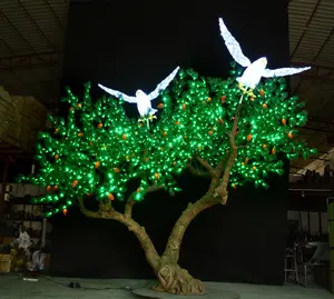 Jardim ao ar livre casamento paisagem natal fextive corda lâmpada grande artificial levou cerejeira flor árvore luzes