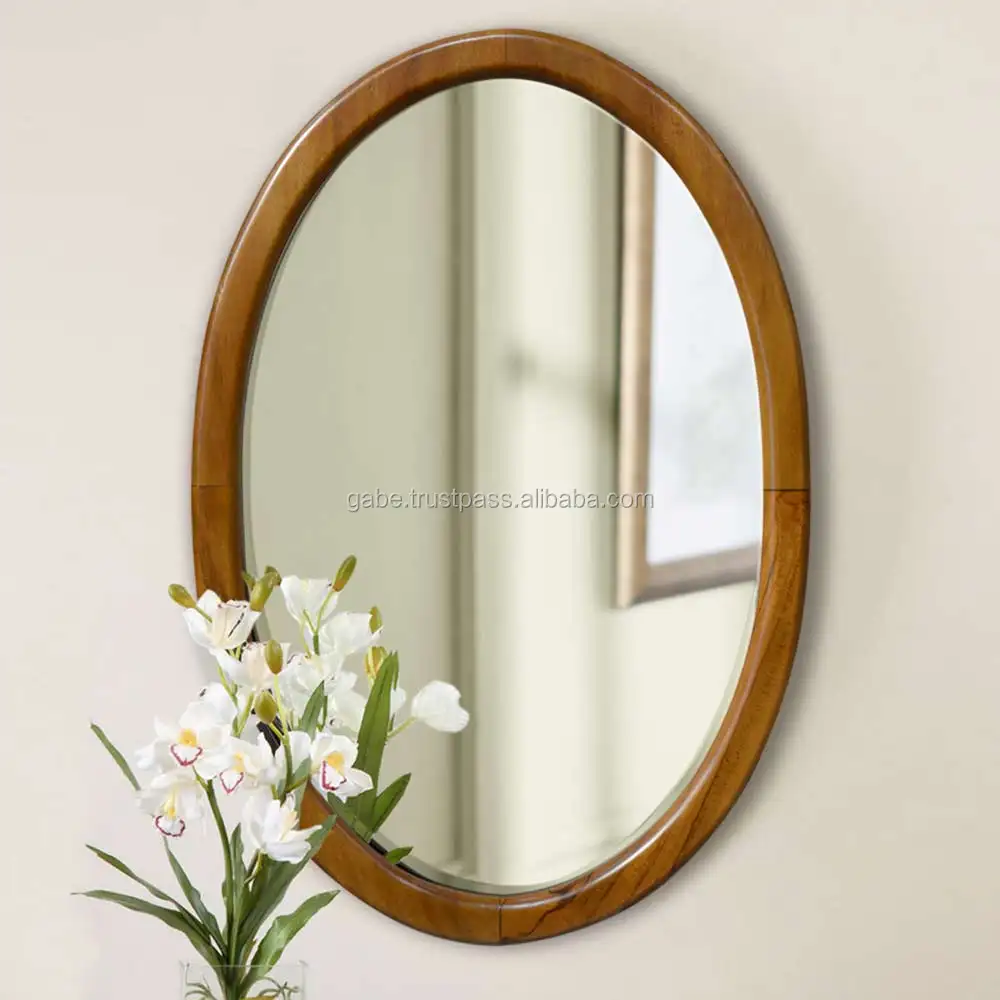 Solid wood mirror frame from teak wood