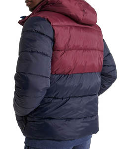 Chaqueta de invierno de algodón para hombre al por mayor cortavientos acolchado de trabajo largo con capucha de cuello levantado talla XL servicio OEM personalizado - Product Image 2