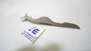 LOT DE 6 Pinceaux à épiler de précision en acier inoxydable à pointe inclinée plate ROSE/NOIR 12cm Instrument de beauté pour sourcils - Product Image 6