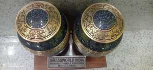 BRASSWORLD INDIA URNA DE CREMACIÓN Suministros funerarios de metal de estilo americano para adultos - Product Image 2