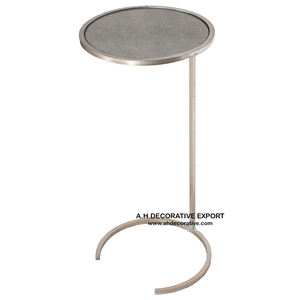 Meuble en aluminium doré, Base en métal, dessus en marbre, Table d'appoint ronde avec pieds, nouveau Design naturel, Table basse pour chambre à coucher - Product Image 6