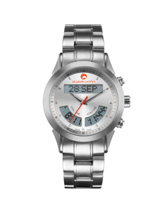 Montre Alazan Islamique Alasr Musulmane avec Heure de l'Adhan, Boussole Qibla Automatique en Acier Inoxydable, Étanche, Horloge LED LCD avec Affichage de la <span class=keywords><strong>Kaaba</strong></span> - Product Image 3