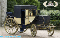 Élégante calèche à chevaux de type limousine à vendre - Couleur et taille personnalisables, construction durable en métal et bois pour événements de mariage et excursions