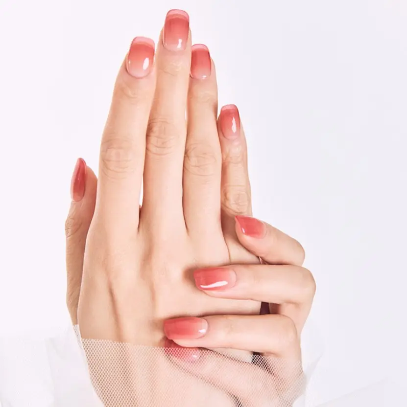 30 strips 16pcs basic 14pcs point Korean Designer Brand Semi- Cured Ohora Gel Basic no.1Polish Nails Strip