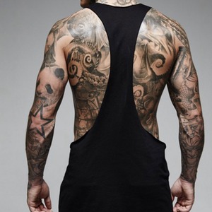Wholesale Reversible Mesh Tank Top Blank <b>Stringer</b> <b>Vest</b> Two Tone Gym Singlet For <b>Mens</b> - Product Image 4
